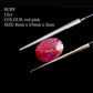 1.5ct Ruby stone