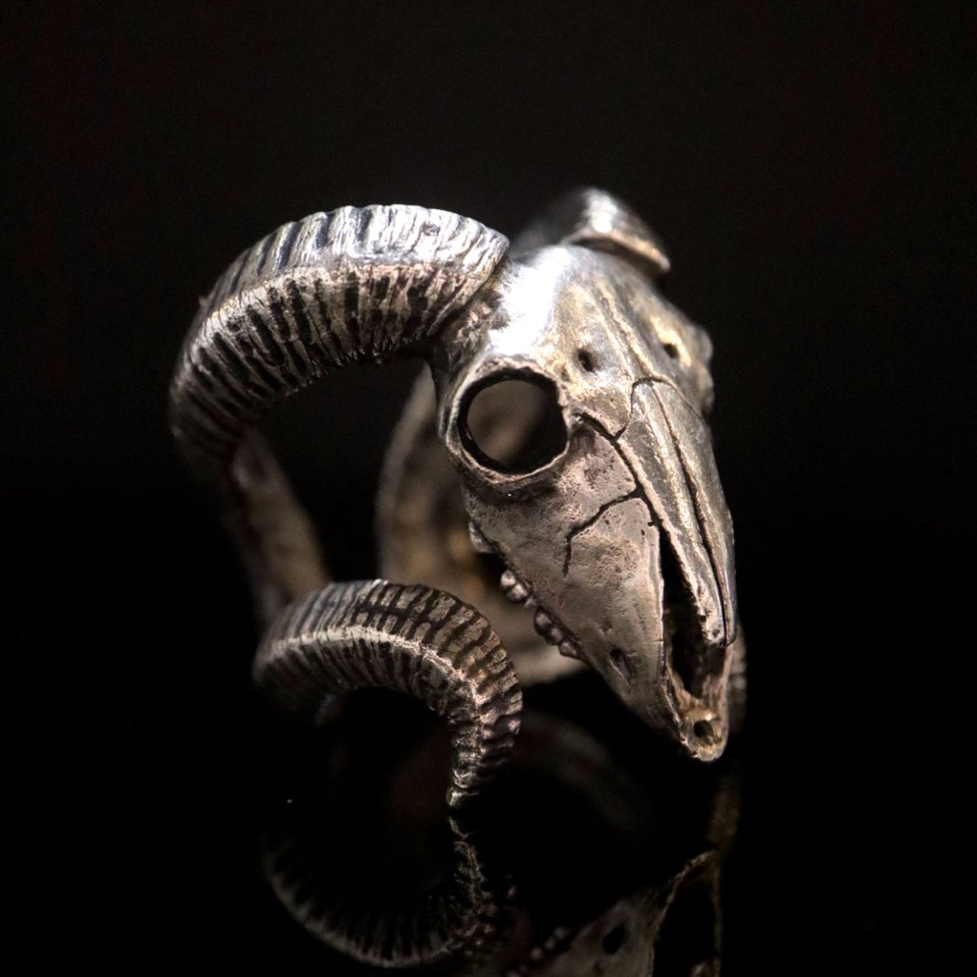 Aries Skull Ring