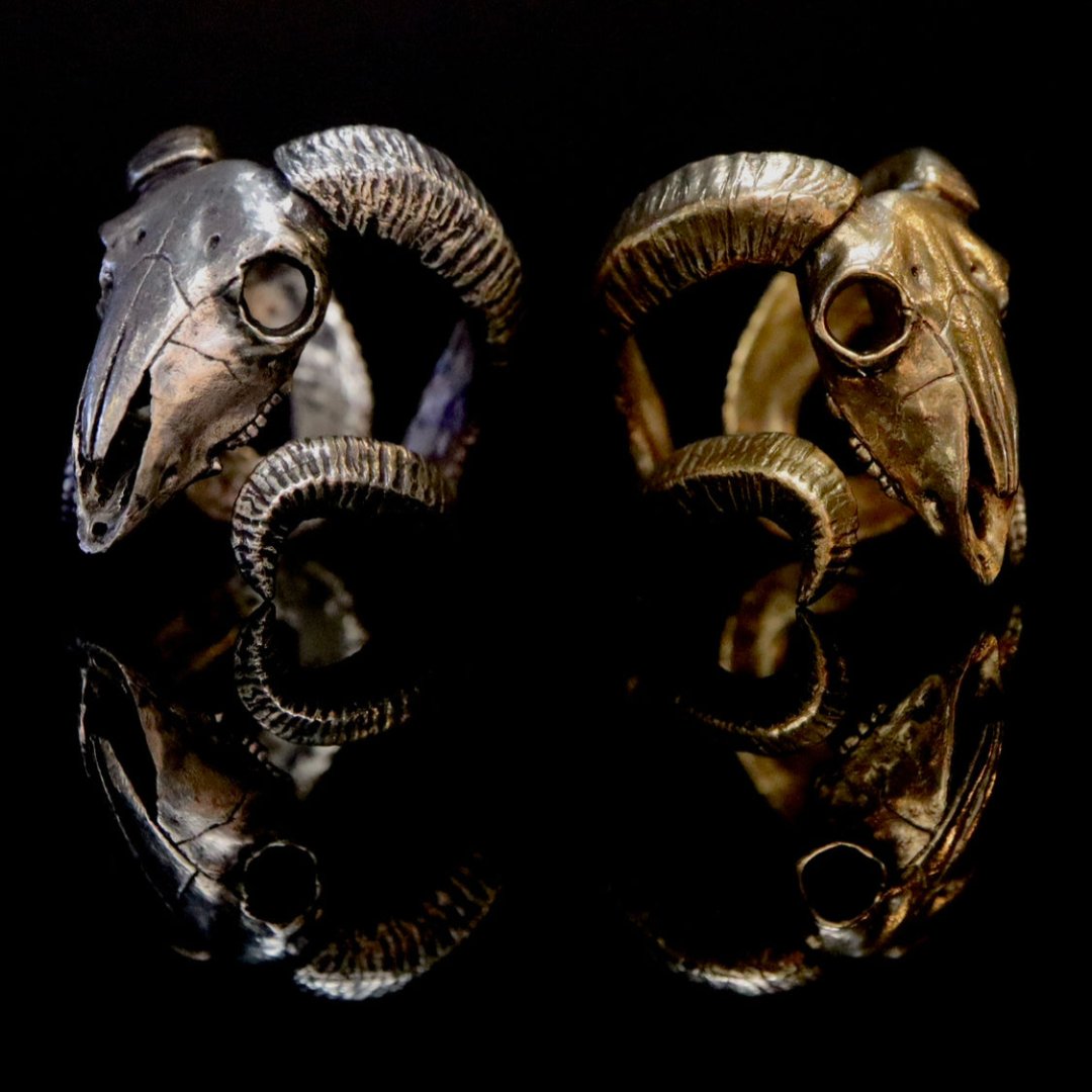 Aries Skull Ring