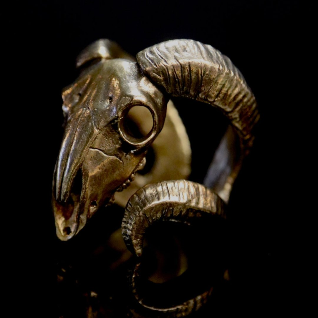 Aries Skull Ring